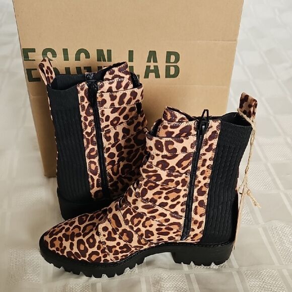 Design Lab Lord & Taylor Brown Combat Boots - Picture 15 of 16